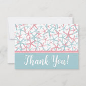 Kust Waterverf Strand Bedankkaart (Voorkant)