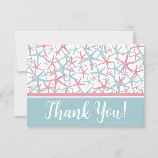 Kust Waterverf Strand Bedankkaart (Voorkant)