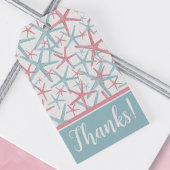 Kust Waterverf Strand Bedankkaartje Cadeaulabel