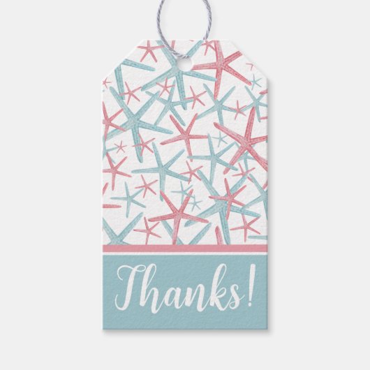 Kust Waterverf Strand Bedankkaartje Cadeaulabel (Voorkant)