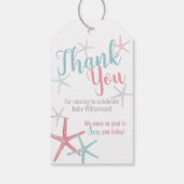 Kust Waterverf Strand Bedankkaartje Cadeaulabel (Achterkant)