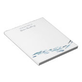 Kust Waterverf Vis gepersonaliseerd Notitieblok (Schuin)