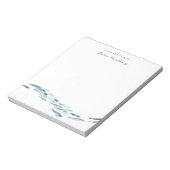 Kust Waterverf Vis gepersonaliseerd Notitieblok (Linkerzijde)