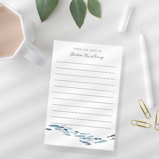 Kust Waterverf Vis gepersonaliseerd Post-it® Notes