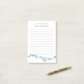 Kust Waterverf Vis gepersonaliseerd Post-it® Notes (Op bureau)