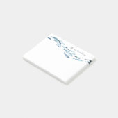 Kust Waterverf Vis gepersonaliseerd Post-it® Notes (Schuin)