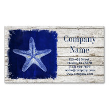 kust witgewassen hout nautische blauwe zeester