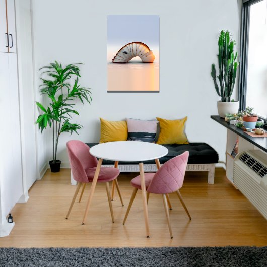 Kust Woonkamer Wall Art Seashell Canvas Afdruk