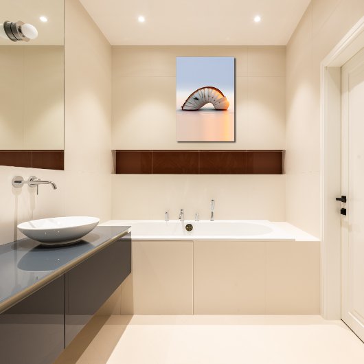 Kust Woonkamer Wall Art Seashell Canvas Afdruk