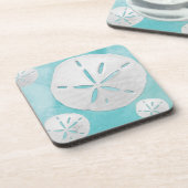 Kust Zand Dollar Turquoise Tropisch Strand Bier Onderzetter (Linkerzijde)