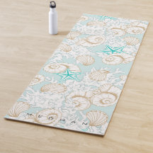 kust zandstrand schelpen Monogram Yoga Mat