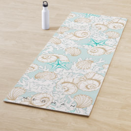 kust zandstrand schelpen Monogram Yoga Mat