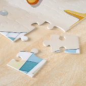 Kust Zee Schelp Zeester Strand Patroon Legpuzzel (Zijkant)