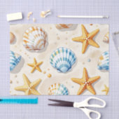Kust Zee Sterrenster Strand Patroon Tissuepapier (Craft)