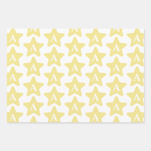 Kust Zeeen en groeten koraal met Initiaal Inpakpapier Vel (Voorkant 2)