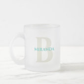 Kust Zeeen en Groeten Shell Kerstboom Matglas Koffiemok (Links)