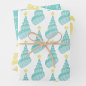 Kust Zeeen en Groeten Shell Met Initiaal Inpakpapier Vel (In situ)