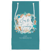 Kust ZEEEN & GROETJES Zeepaardschelpen Naam Klein Cadeauzakje (Voorkant)