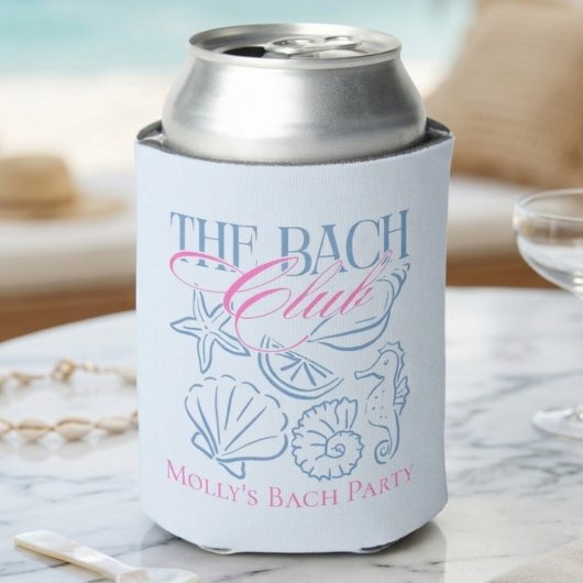 Kust Zeeschelp Blauw Bachelorette Blikjeskoeler