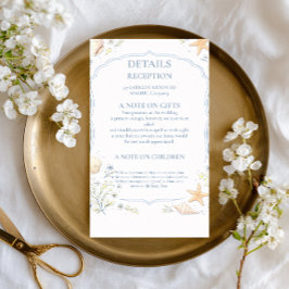 Kust Zeeschelp Bloemreactie RSVP Kaartje