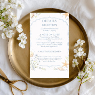 Kust Zeeschelp Bloemreactie RSVP Kaartje