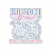 Kust Zeeschelp Hen Party Sticker (Voorkant)