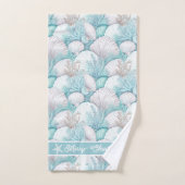Kust Zeeschelp & Koraal Patroon#3 ID1009 Bad Handdoek (Handdoek)