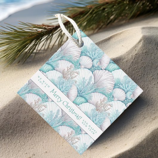 Kust Zeeschelp & Koraal Patroon#3 ID1009 Bedankjes Labels