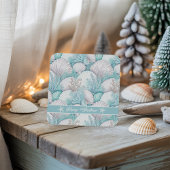 Kust Zeeschelp & Koraal Patroon#3 ID1009 Kartonnen Onderzetters