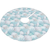 Kust Zeeschelp & Koraal Patroon#3 ID1009 Kerstboom Rok (Gekanteld)