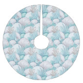 Kust Zeeschelp & Koraal Patroon#3 ID1009 Kerstboom Rok (Voorkant)