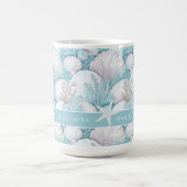 Kust Zeeschelp & Koraal Patroon#3 ID1009 Koffiemok (Center)