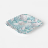 Kust Zeeschelp & Koraal Patroon#3 ID1009 Papieren Bordje (Gebogen)