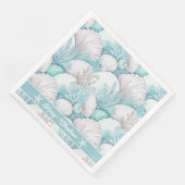 Kust Zeeschelp & Koraal Patroon#3 ID1009 Servet (Hoek)