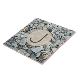 Kust Zeeschelp Monogram Tegeltje