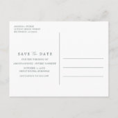 Kust Zeeschelp Strand Bruiloft Save the Date Aankondigingskaart (Achterkant)