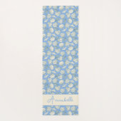 Kust Zeeschelp Strand Cottage Blauwe Yogamat (Achterkant)