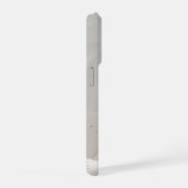 Kust Zeeschelp Zand Design | Aangepaste Naam iPhone Hoesje (Rechterkant)