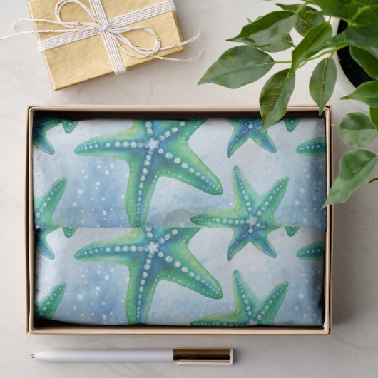 Kust Zeester Patroon  Tissuepapier (Geschenk)