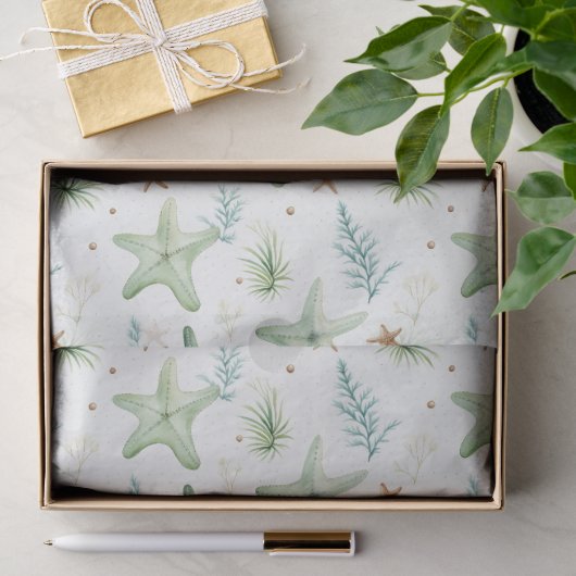 Kust Zeester Patroon Tissuepapier (Geschenk)