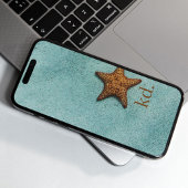 Kust Zeester Strand Monogram iPhone 16 Hoesje