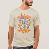 Kust Zomer Oester Hand Getekend T-shirt (Voorkant)