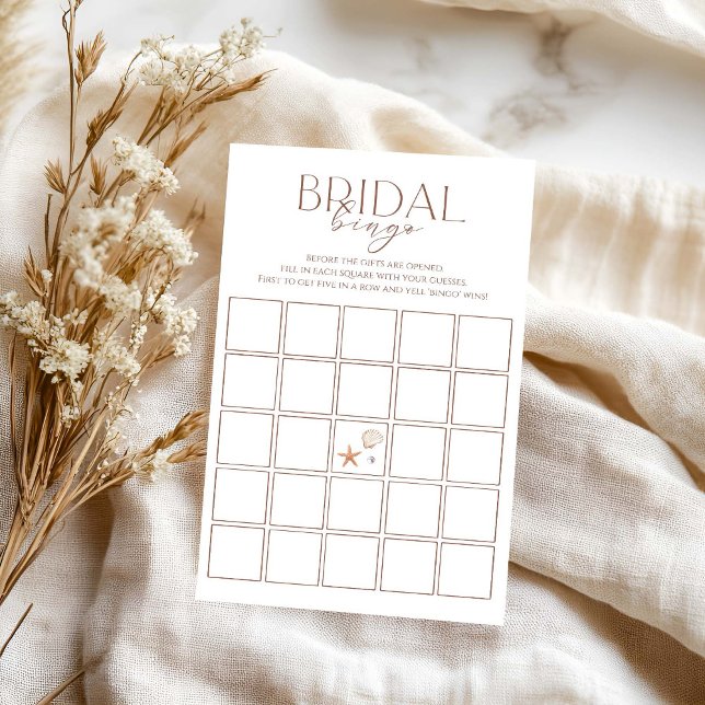 Kust Zomer Vrijgezellenfeest Bruids Bingo (Creator heeft geüpload)