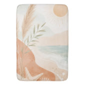 Kust Zonovergoten Sereniteit Boho Strand Badmat (Voorkant Verticaal)