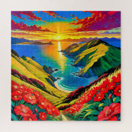 Kust Zonsondergang Pracht Legpuzzel