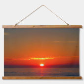 Kust zonsopgang en zonsondergang hangend wandkleed (Voorkant)