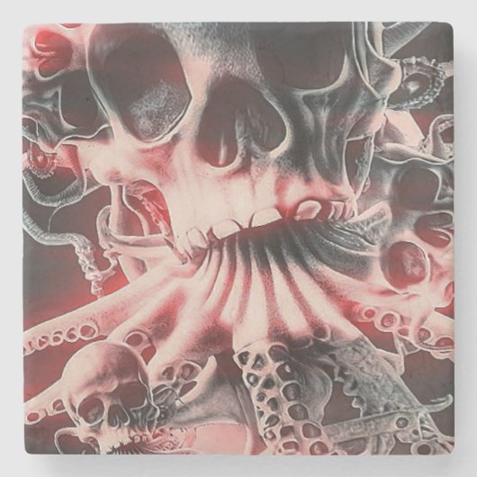 Kustachtbaan van Cthulu Stenen Onderzetter (Voorkant)