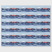 Kustafdichtingspapier voor ijsbrekers cadeaupapier (Vlak)