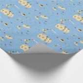 Kustafschermingskaart voor de kust cadeaupapier (Hoek)