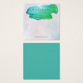 Kustagaat oorbel display vierkante visitekaartjes (Voorkant /achterkant)